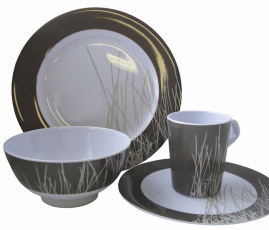 Coast to Coast Melamine 16 Piece Dinner Set (Sahara)